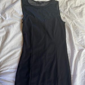 mini dress LBD mesh top